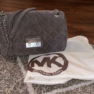 Michael Kors Sloan quilted suede bag